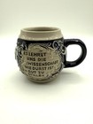 German Beer Stein-cobalt Blue-4 Inches-made In Germany-makers Marks On Bottom