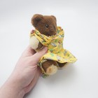 Vintage Eden Toys Brown Baby Teddy Bear Plush W  Rattle Soft 7 