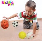 Kiddie Play Set Of 4 Balls For Toddlers 4  Soft Soccer Ball Multicolored 