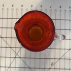 Vintage Tangerine Red Amberina Art Glass Bottle Vase 4 25 Inches Tall No Chips