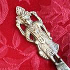 Vintage Indian India Brass Kukri Style Engraved Letter Opener dagger sword 9   