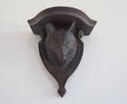 Vintage Fox Form Plaster Wall Shelf Corbel Bracket Hunt Hunting Architectual