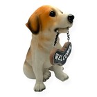 Welcome Brown Beagle Statue Puppy Dog Realism Lifelike Real-life Style Decor New