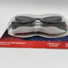 Speedo Adult Boomerang Swim Goggles Black steel Anti-fog Uv New