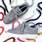 Chunky Rope Laces 8mm For Af1   Thick Twisted Cotton Shoelaces   Fast Shipping