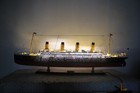 Rms Titanic Wooden Ship Model With Lights - Rms Titanic Model Ship