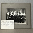 1921 High School Class Large Photo Chester Vermont Identified Named Students