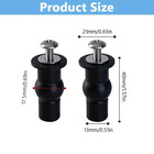 4pcs Toilet Seat Hinge Fixings Rubber Expansion Screws Top Fix Well Nuts