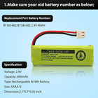 Bt183482 bt283482 2 4v 600mah Ni-mh Cordless Phone Battery Compatible With Vtech