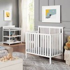 Connelly Mini Crib With Mattress Pad White rockport Gray