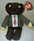 Ty Beanie Baby - Mr Bean s Teddy Bear  jacket   Tie  uk Exclusive  New Plush Toy
