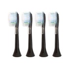 4-pack Philips Sonicare Adaptive Clean Replacement Brush Heads   Black   No Box