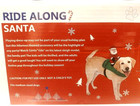 Santa Dog Costume Ride Along Medium Size Adjustable Christmas Holiday Costume