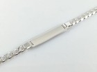 925 Sterling Silver Solid Genuine Baby Curb Id Bracelet 5 5  Personalised New