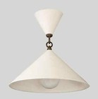 Custom Plaster Lev Chandelier  Modern Brass Light Fixture