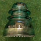 Vintage Hemingray No  42 Blue Glass Insulator - Vg 