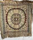 Antique Silk Tapestry W fringe Piano Scarf Shawl Gold-multi Turkish Made Belgium