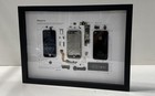 Apple Iphone 4s Framed Deconstructed Tech Art Wall Decor Steve Jobs Quote