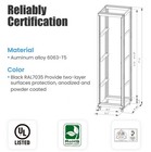 27u 4 Post Open Frame Network Server Rack 800mm Deep With 3 Pairs Of L Rails