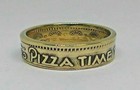 Coin Ring Handmade From 80s Chuck E Cheese Pizza Time  Coin Token Size 4-12