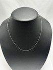 1mm 18  White 14kt Gold Box Link Chain Necklace - Classic   Elegant Design