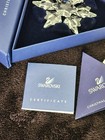 Pre-owned Swarovski 1041301 2010 Crystal Annual Christmas Ornament Snowflake