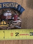 Lot Of 6 Vintage Resin Firefighter Magnets Fire Department Fireman