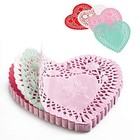 Heart Doilies  Elegant Paper Doilies For Crafts And Valentines 4 4 Inch 100 Pcs