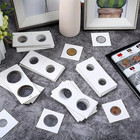 400pcs Assorted Coin Holders 2x2 Cardboard Mylar Flips Include 4 Sizes New