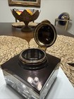 Montblanc Meisterst  ck Inkwell Brown Resin   Crystal Desk Inkwell Germany Rare