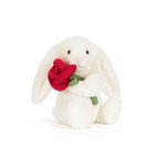 Jelly-cat Cream Bunny With Rose Valentines Gift Birthday Gift Plush Collection
