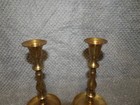 Vintage Mcm Brass Candlestick Holders Matching Pair   India   6 5  Tall