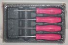 new  Snap-on Pick Set Asa204bpm  pink Hard Handles  4 Pcs  Brand New   Sealed 