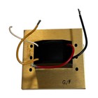 Vintage 80s Rotary Dimmer Gold Tone Black Aluminum Fluorescent Light Fan