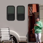 2pcs Rv Window Vertical Slide Window Rectangular Venting Window W trim  rings 
