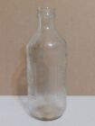 Vintage Pepsi Cola 10 Oz Clear Glass Bottle Bumpy Embossed Square Logo