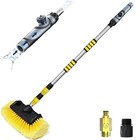 Car Wash Brush With Long Handle  Telescopic Car Wash Brush With 12ft Yellow