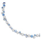 Swarovski Constella Necklace Mixed Cut  Blue  Rhodium Plated