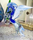 Pegasus Blown Glass 7 1 2  In Flying Horse Murano Italy Figurine
