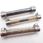 Trio Metal Amulets Beads Buddhist Thai Tribal Asian Trade Old Estate Collection