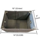 File Organizer Box  14 9 10   Collapsible Folder Document Storage Bins With Lid