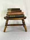 Vintage Rustic Wooden Stool Country Or Cottagecore Style