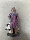 Vintage Barclay Lead Railroad Workers And Figures- Lot Of 4  65mm  Dime Store 