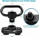 Adjustable 2 Point Sling Rifle Tactical Sling Strap Mlok Qd Sling Swivel Adapter