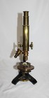 Antique Bausch   Lomb 1876 85 Brass Microscope - W  Oel Immersion Lens   Extras 