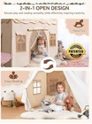 Kids Tent kids Playhouse 2in1 With Padded Mat And Lights large Play Tent With 2