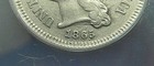 1865 1865 3 Cent Nickel Anacs Au50 Det Rpd Fs-304 Die Clash  Strong Double Date 