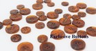 High Quality Brown Genuine Horn Buttons For Suit  Blazer  Or Sport Coat