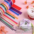 50-yard Roll 1 2-inch Rose Red Double Faced Satin Ribbon For Crafts Gift