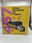 1976 Kodak Moviedeck 457 Super 8   8mm Movie Dual Projector Tested Works Vintage